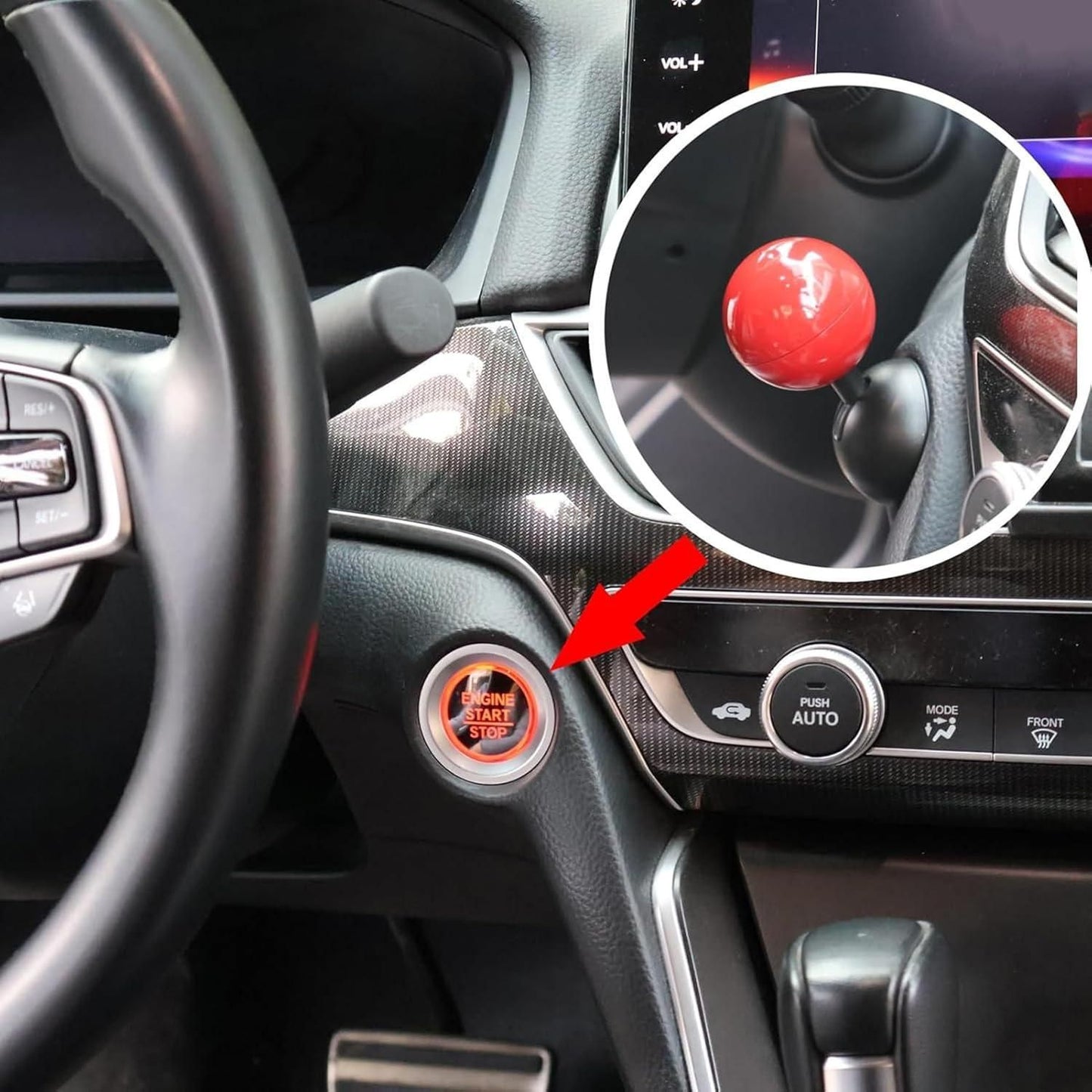 Car Push Start Button Cover