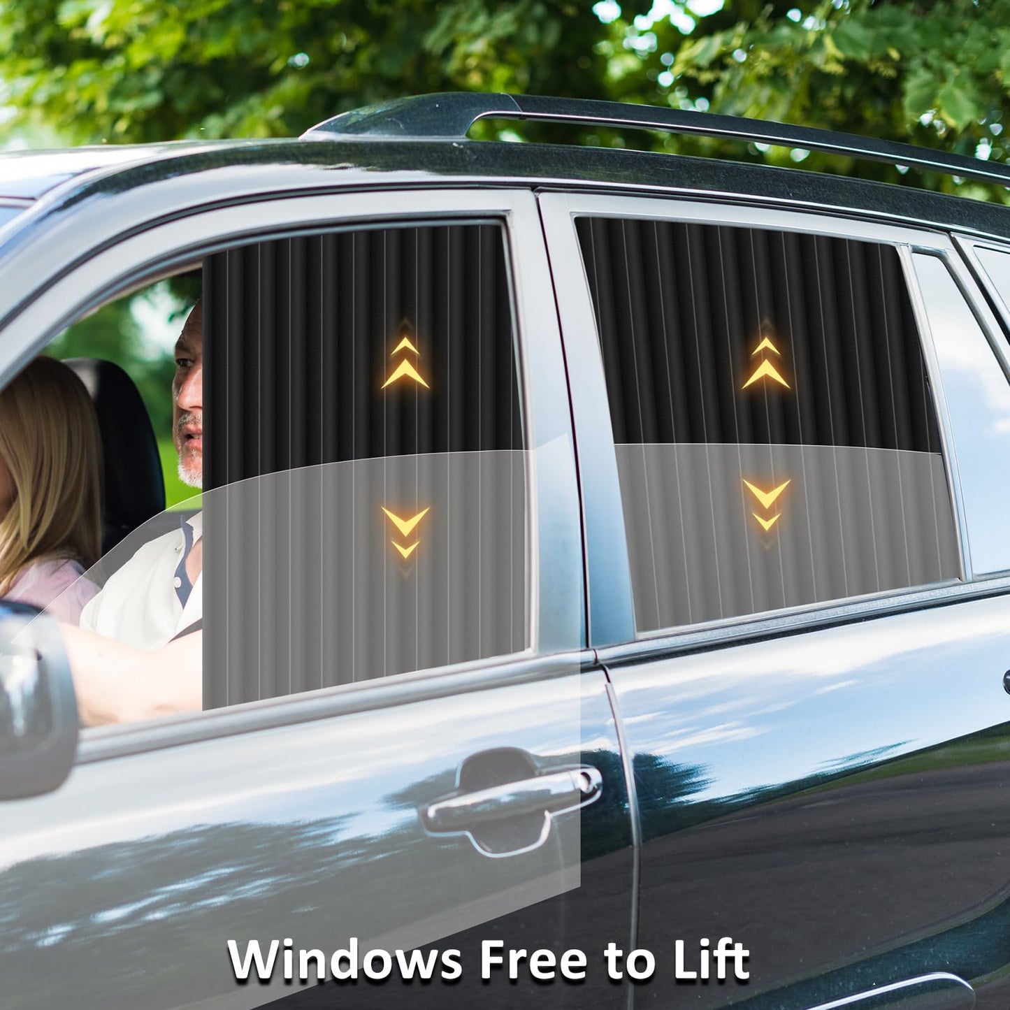 🔥Universal Fit Magnetic Car Side Window Privacy Sunshade | COLOR- BLACK