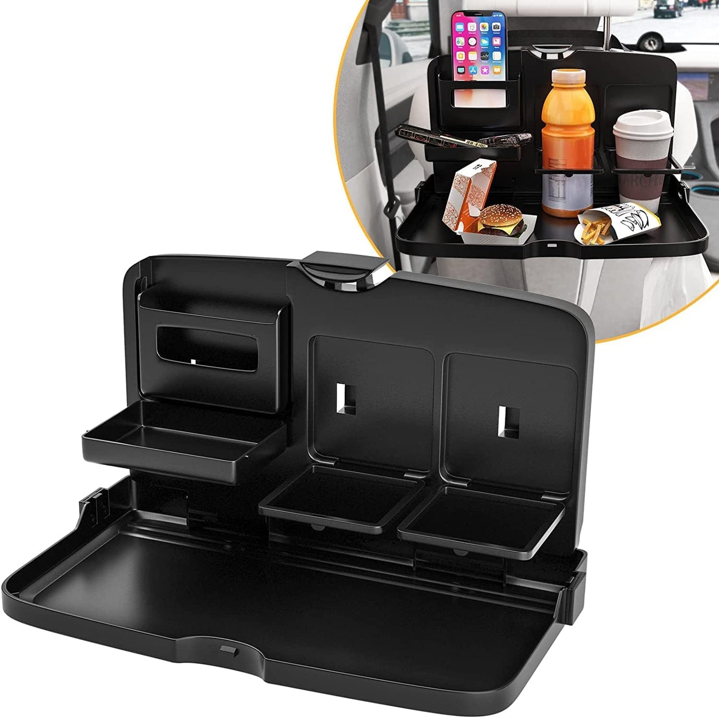 Large Size Multifunctional Car Back Seat Tray- Fit for all cars