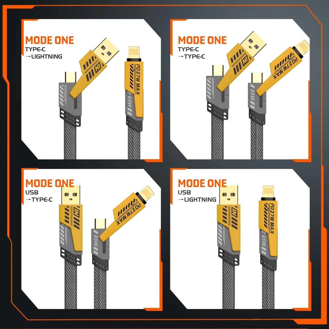 4 in 1 Charging USB Cable