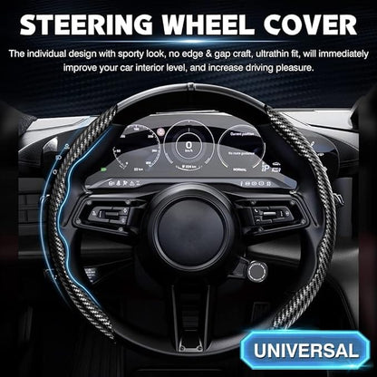 New Carbon Fiber Anti Slip Car Steering Cover